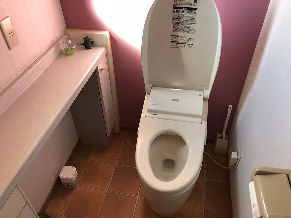 戸建てのトイレリフォーム事例（before)